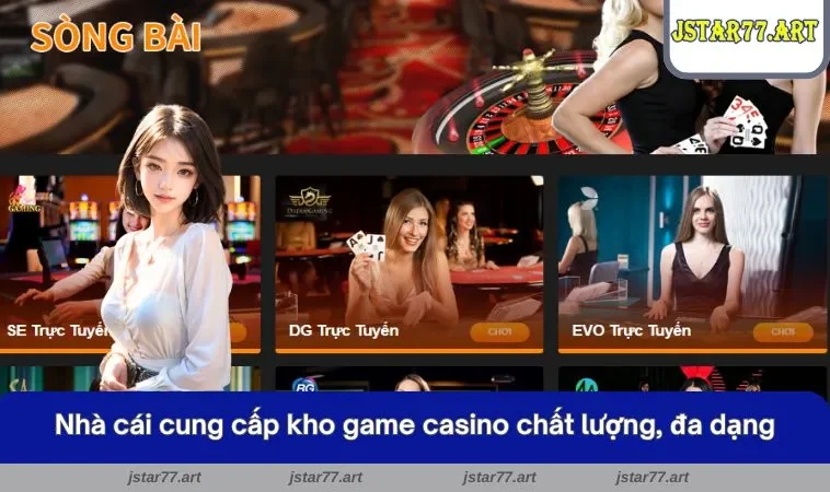 Nhà cái cung cấp kho game casino chất lượng, đa dạng